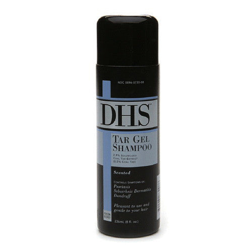 DHS Tar Gel Shampoo Controls Psoriasis, Scented - 8 Oz